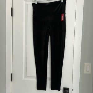 Black velvet spanx leggings